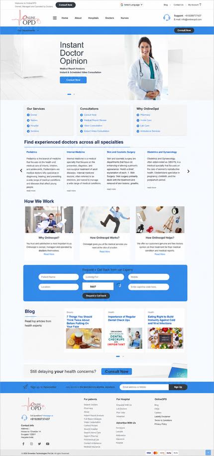 Online OPD website